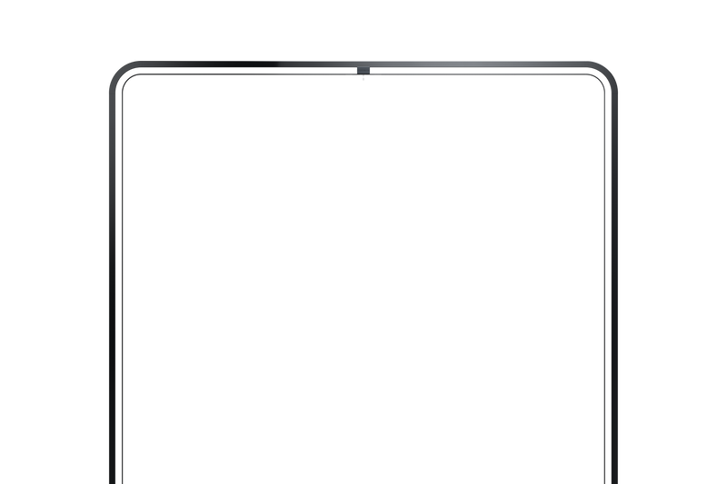 Ein faltbares Smartphone in halb geöffneter Position mit schwarzem Hintergrund.