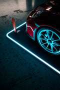GuardPad locking bolt at the wheel of a sports car