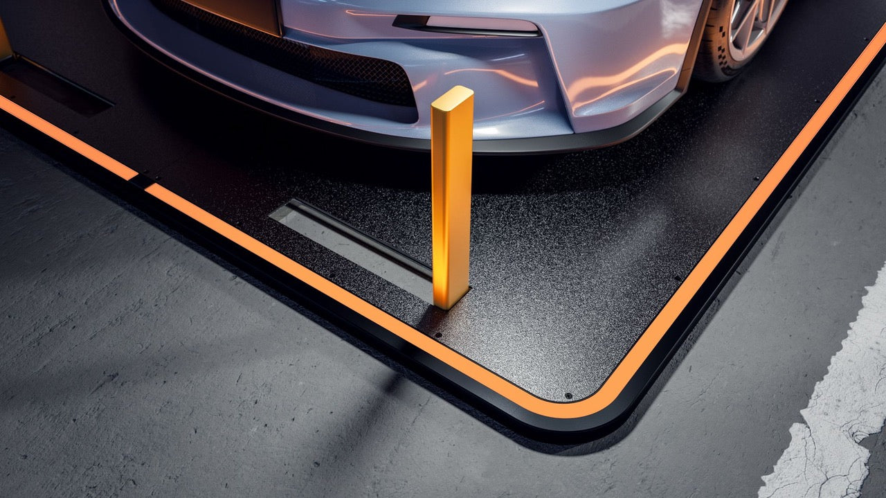 GuardPad platform frame and locking bolt detail